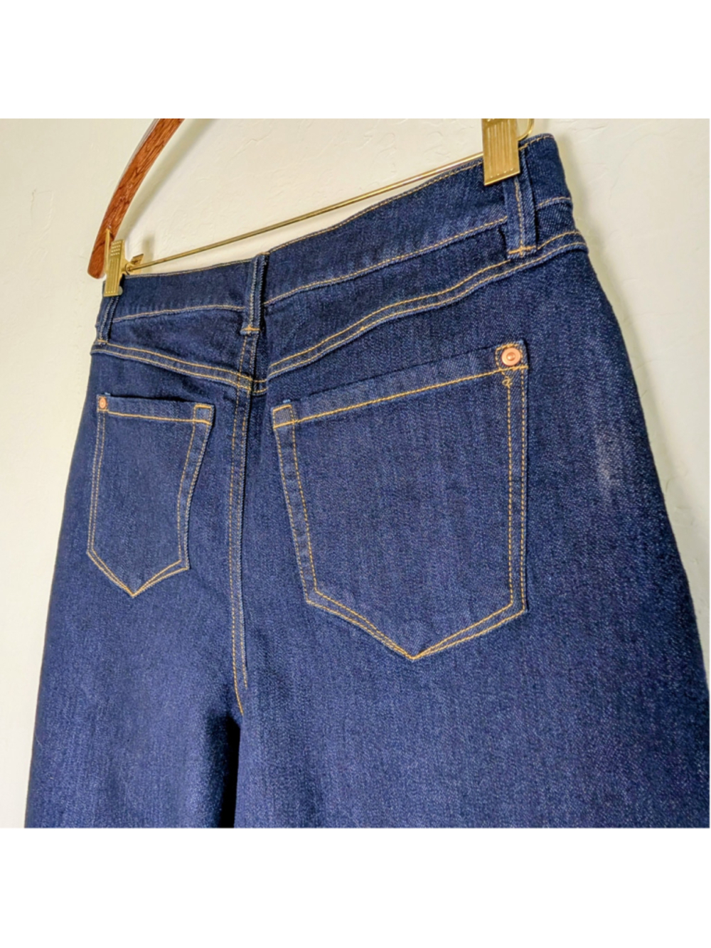 INC International Concepts Jeans Womens 8/29 Dark Wash Wide Leg Denim Culottes - Picture 5 of 12